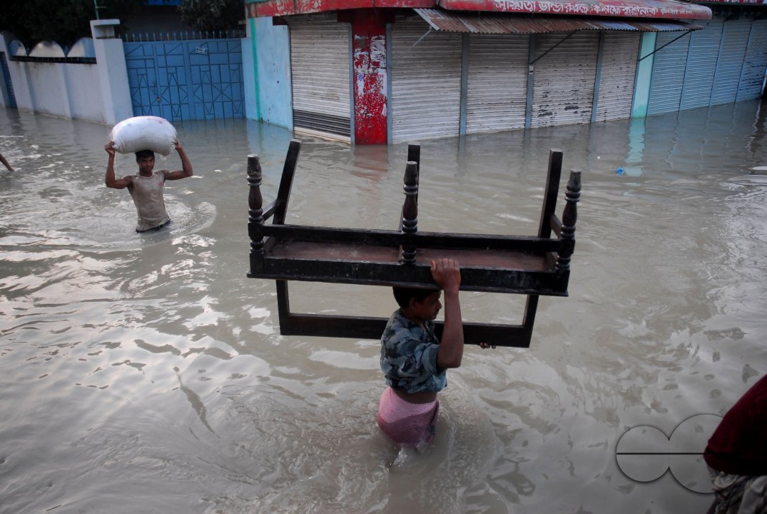 Huge damage at Sirajgonj because of flood