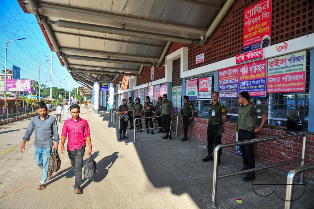 On the first day of BNP's three-day nationwide blockade program, no Dhaka-bound buses left Sylhet