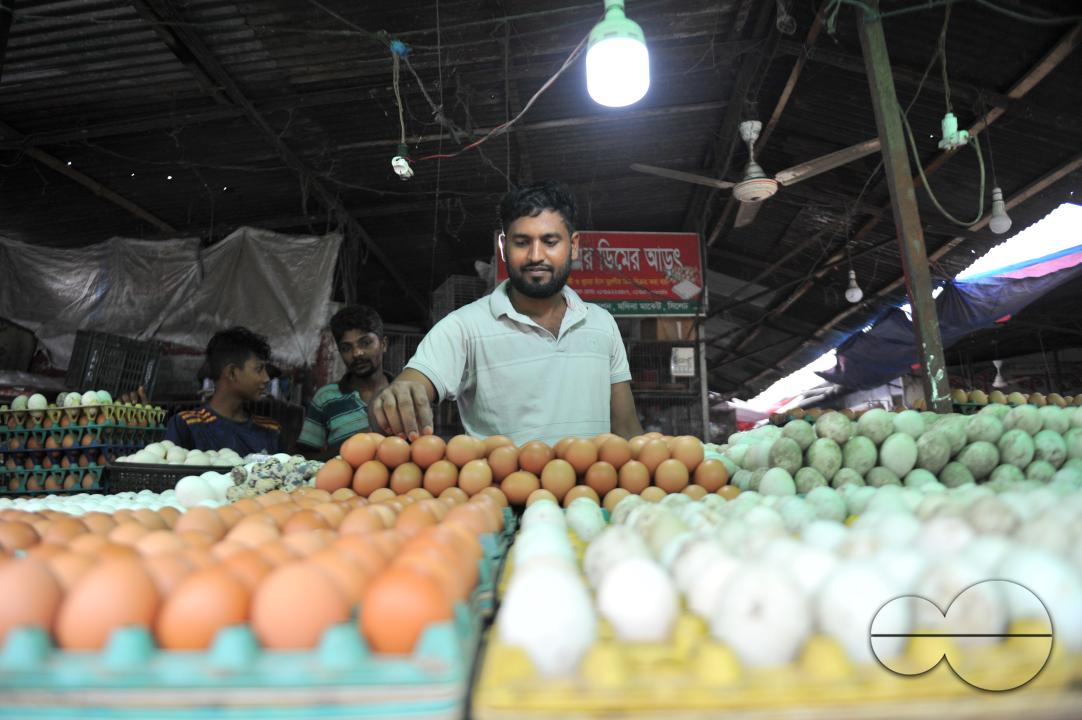 People buying Eggs in 160 Tk per dozen at the Modina market in Sylhet