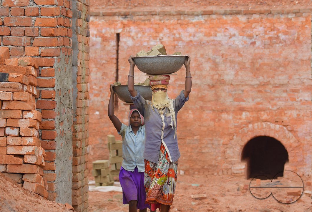 Brick field during a government-imposed nationwide lockdown