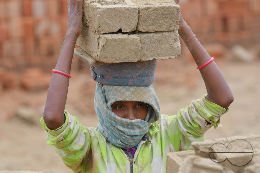 Brick field during a government-imposed nationwide lockdown