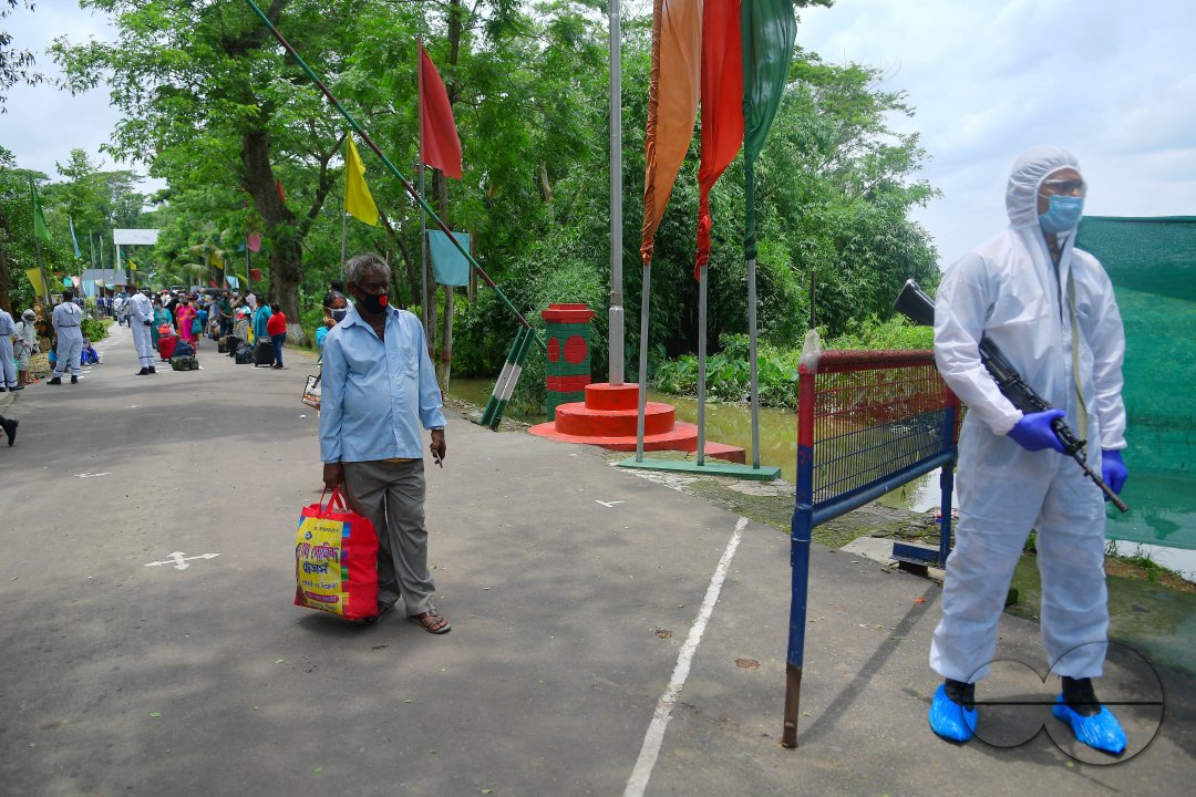 Stranded People Entering India, From Bangladesh