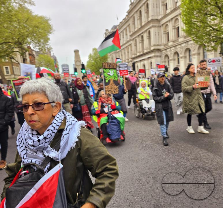 Thousands of Pro-Palestinians gathered for the Palestine Solidarity Campaign (PSC) demonstration in the capital to call for an immediate ceasefire in Gaza