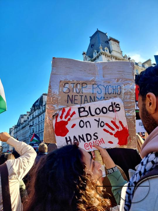 Over 300,000 Pro-Palestinians marched from Hyde Park to the USA embassy in London, on the afternoon of 11th November 2023, protesting against the war and urging an immediateÂ ceasefire