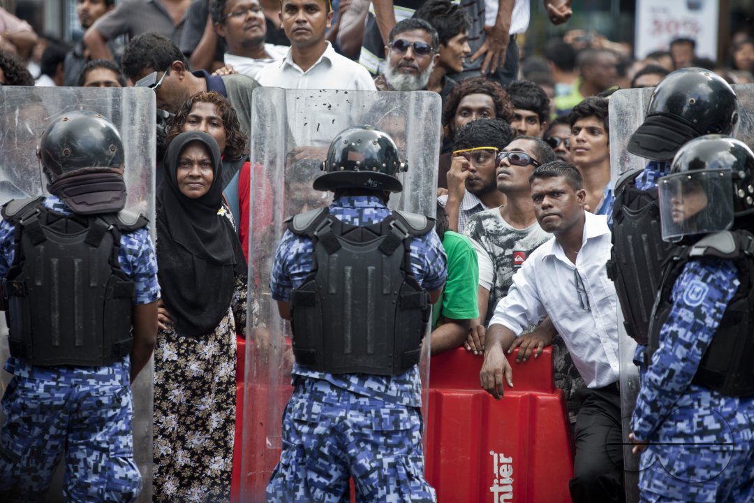 Male political protests