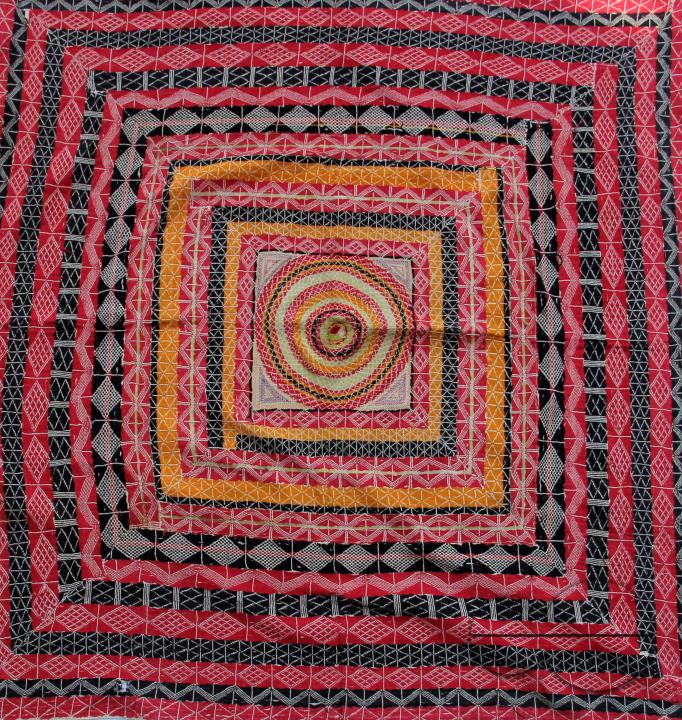 Nakshi kantha, a type of embroidered quilt, is a centuries-old Bengali art tradition of the Bengal region, notable in Bangladesh and Indian states of West Bengal, Tripura and part of Assam