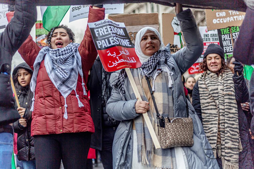 A global day of protests drew thousands of people including Children, who made their way through central London for a pro-Palestinian march, part of a global day of action against the longest and deadliest war between Israel and Palestinians in 75 years