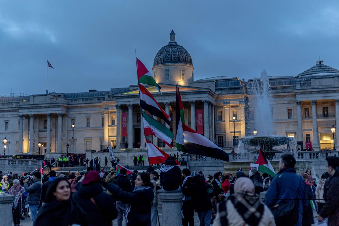 A global day of protests drew thousands of people including Children, who made their way through central London for a pro-Palestinian march, part of a global day of action against the longest and deadliest war between Israel and Palestinians in 75 years