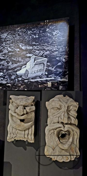Images, artefacts, childrens paintings, articles of clothing of survivors-all from the atomic bombing of Hiroshima, displayed at the Hiroshima Peace Memorial Museum
