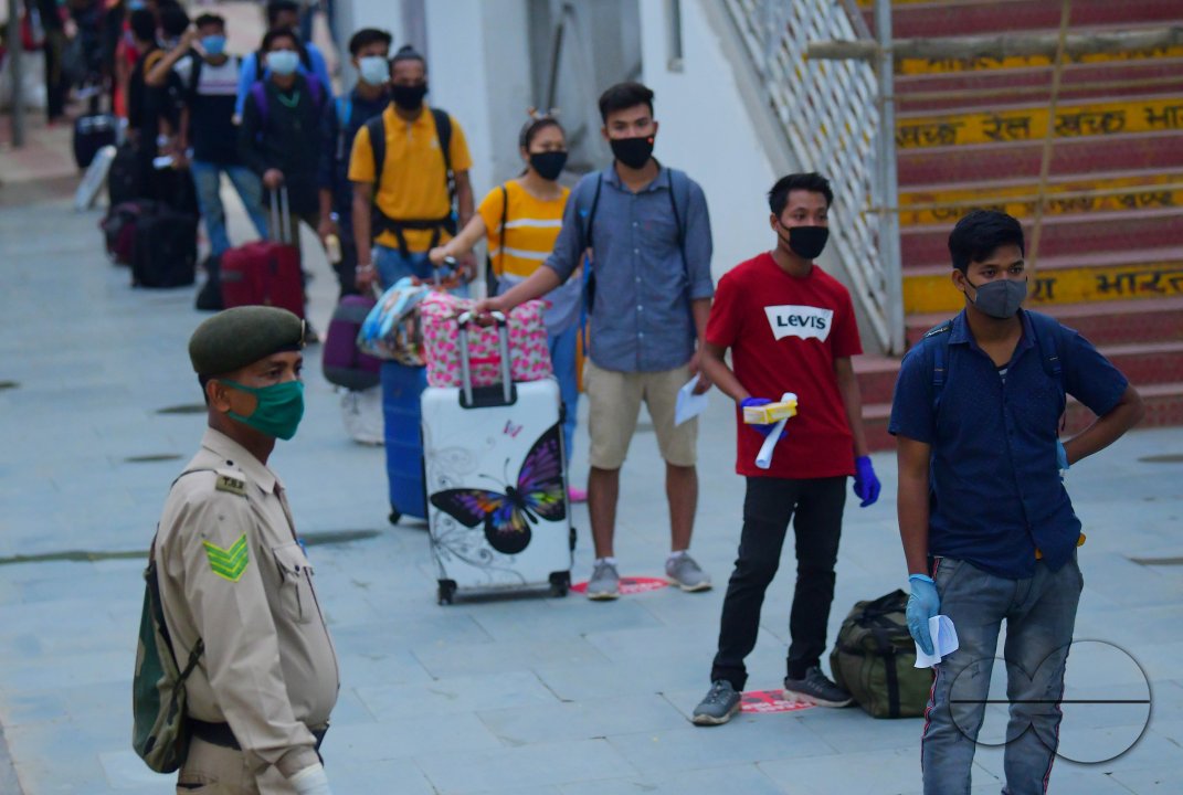 The first ever lockdown passengers train arrived in Agartala