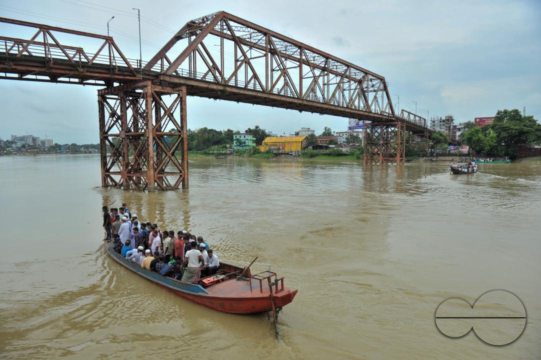 The traditional Sylhet's historic 'Keane Bridge over the Surma River in Sylhet has become vulnerable, with vehicular and human traffic is closed for renovation work