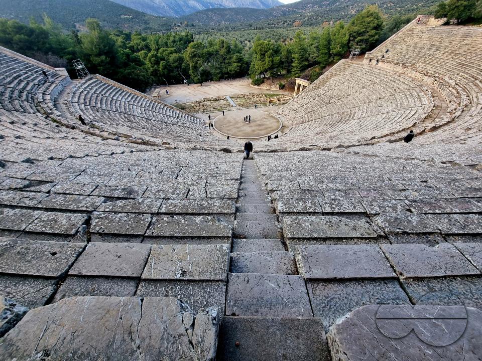 The Odeon of Herodes Atticus is a stone Roman theatre structure located on the southwest slope of the Acropolis of Athens