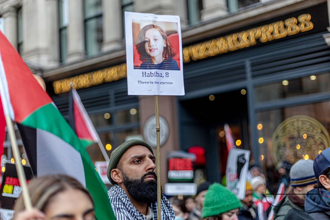 A global day of protests drew thousands of people including Children, who made their way through central London for a pro-Palestinian march, part of a global day of action against the longest and deadliest war between Israel and Palestinians in 75 years