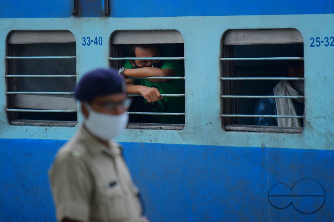 The first ever lockdown passengers train arrived in Agartala