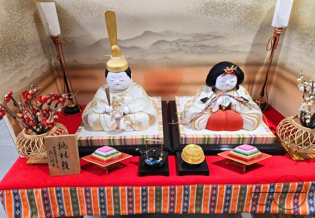 Said to have been made since the Edo period, Miyoshi dolls, made in Hiroshima, are crafted from clay that is baked and colored with a unique luster and brightness, giving them the alternative name "hikari ningyo" ("light (shining) dolls")