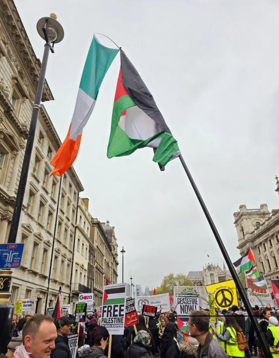 Thousands of Pro-Palestinians gathered for the Palestine Solidarity Campaign (PSC) demonstration in the capital to call for an immediate ceasefire in Gaza