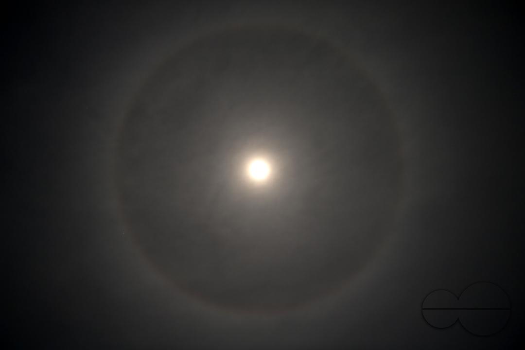 A rare moon was seen recently amidst black skies in Agartala, Tripura, India.