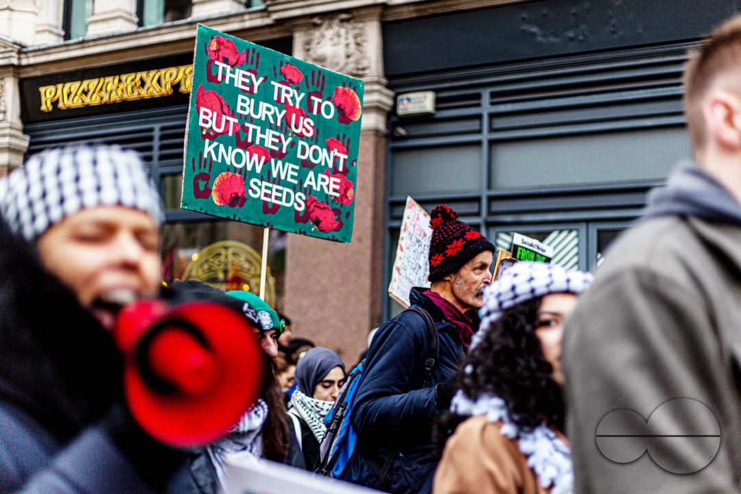 A global day of protests drew thousands of people including Children, who made their way through central London for a pro-Palestinian march, part of a global day of action against the longest and deadliest war between Israel and Palestinians in 75 years