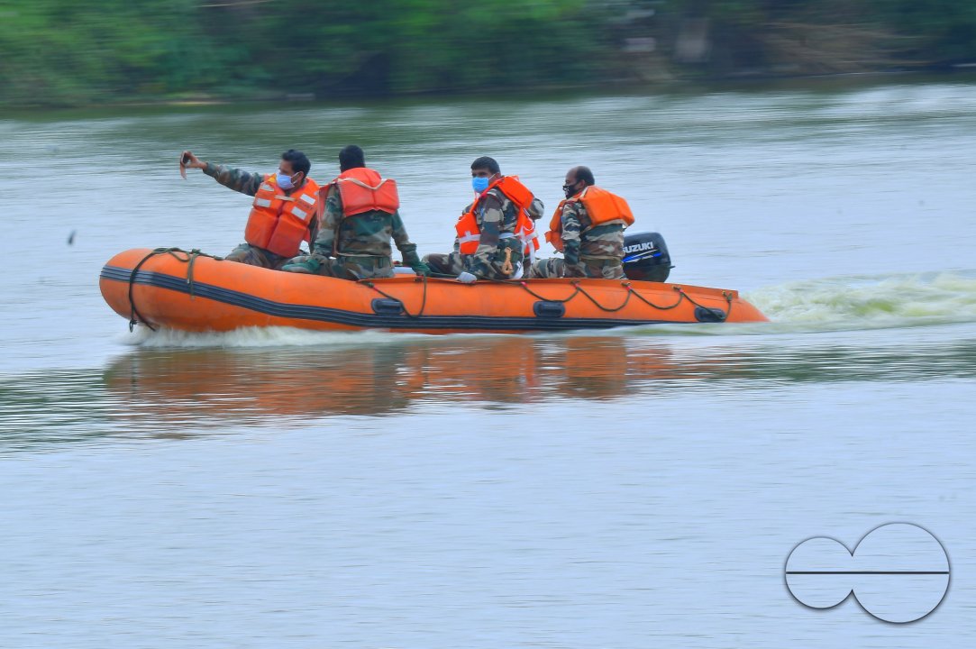 Demonstration, on flood management