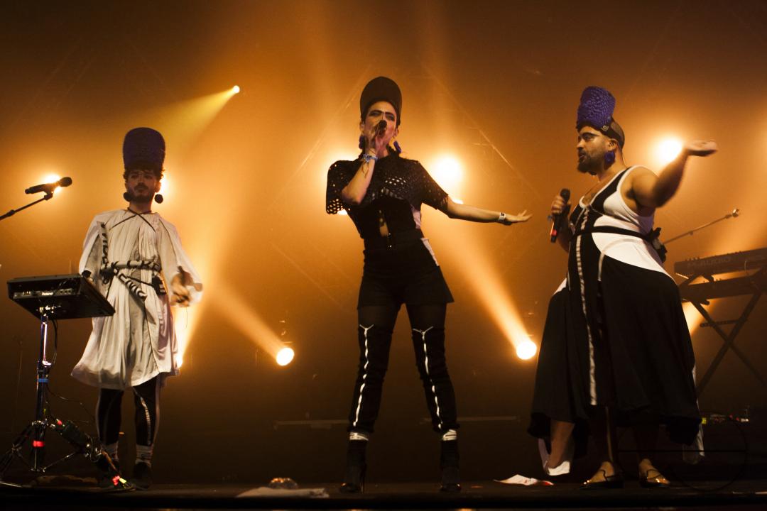 The group 3SomeSisters performed at the Les Rencontres Trans Musicales music festival