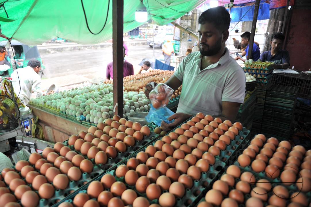 People buying Eggs in 160 Tk per dozen at the Modina market in Sylhet