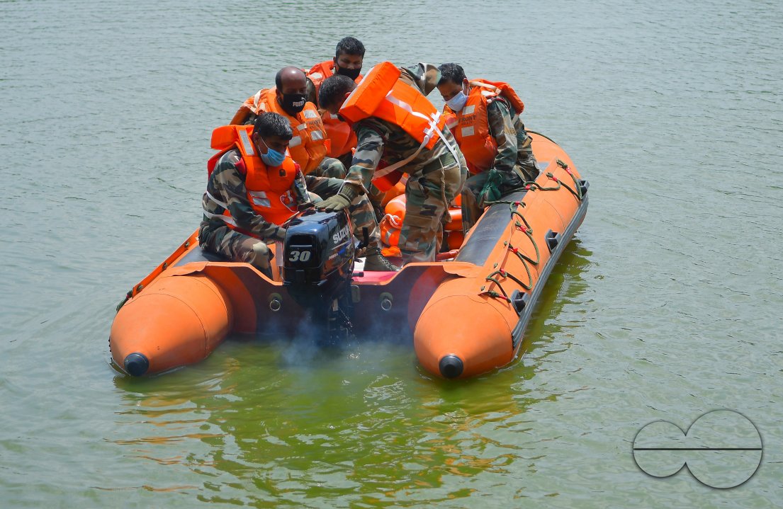 Demonstration, on flood management