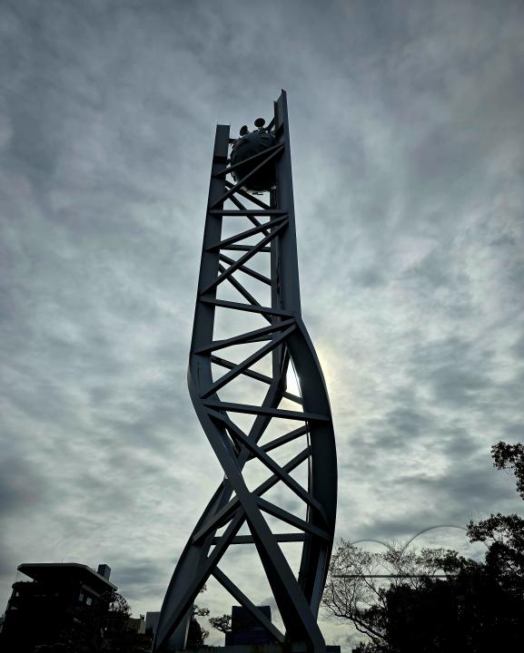 The Hiroshima Peace Memorial, originally the Hiroshima Prefectural Industrial Promotion Hall, and now commonly called the Genbaku Dome, Atomic Bomb Dome or A-Bomb Dome, is part of the Peace Memorial Park in Hiroshima, and was designated a UNESCO World He