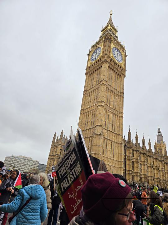 Thousands of Pro-Palestinians gathered for the Palestine Solidarity Campaign (PSC) demonstration in the capital to call for an immediate ceasefire in Gaza