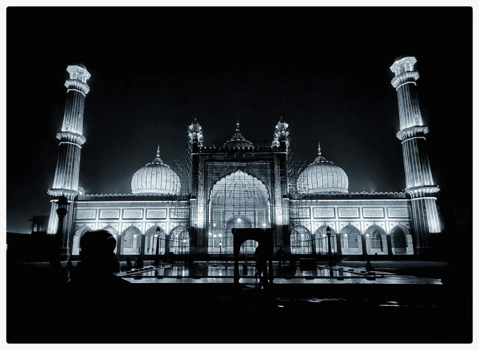 Masjid-i-Jehan-Numa, commonly known as the Jama Masjid of Delhi, is one of the largest mosques in India