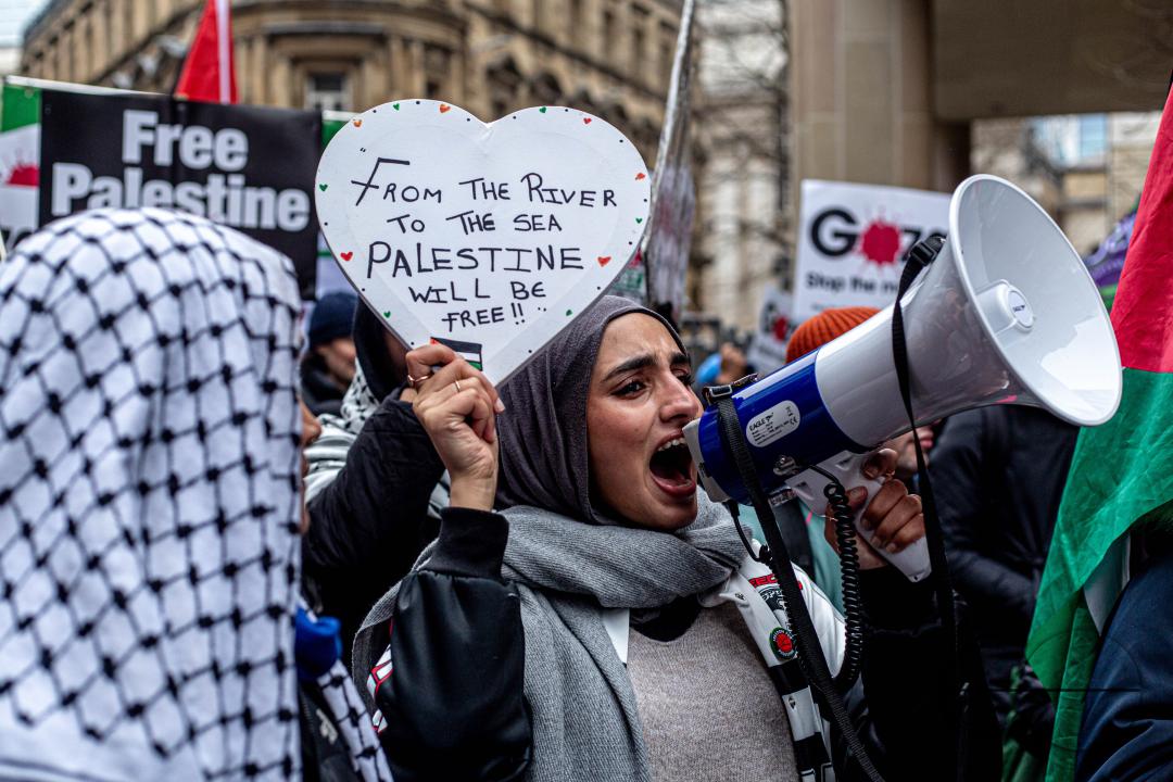A global day of protests drew thousands of people including Children, who made their way through central London for a pro-Palestinian march, part of a global day of action against the longest and deadliest war between Israel and Palestinians in 75 years