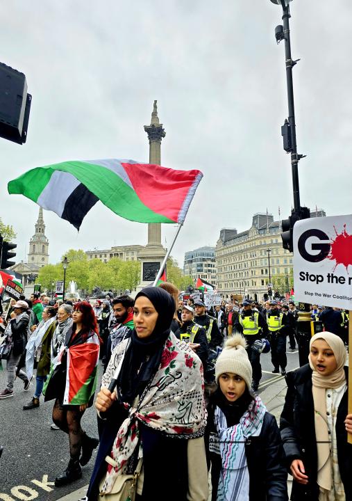 Thousands of Pro-Palestinians gathered for the Palestine Solidarity Campaign (PSC) demonstration in the capital to call for an immediate ceasefire in Gaza