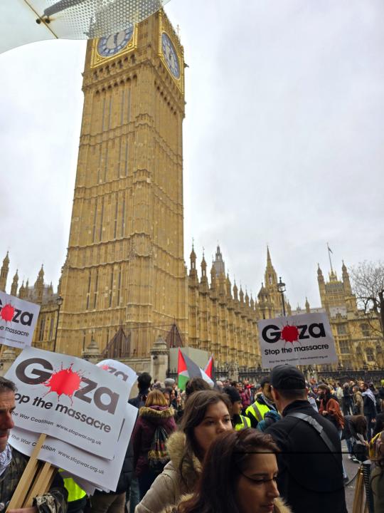Thousands of Pro-Palestinians gathered for the Palestine Solidarity Campaign (PSC) demonstration in the capital to call for an immediate ceasefire in Gaza