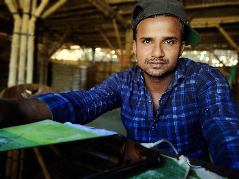 Portrait of a boy at the Balukhali refugee camp