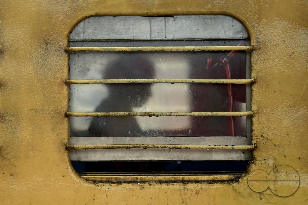 Passengers at the railway station waiting for the interstate train which got cancelled during Cyclone Remal in Agartala