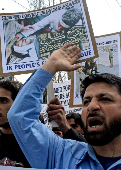 Jammu Kashmir People's Freedom League (JKPFL) protest