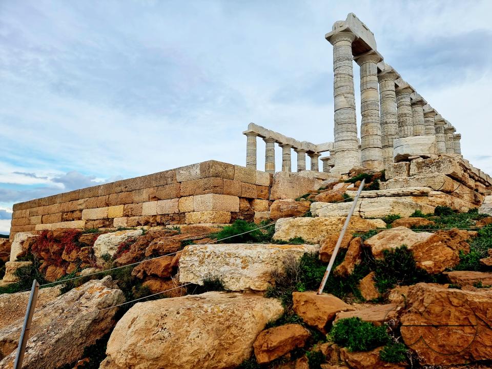 37 miles south of Athens, the Greek temple Poseidon sits along the Attica Peninsula