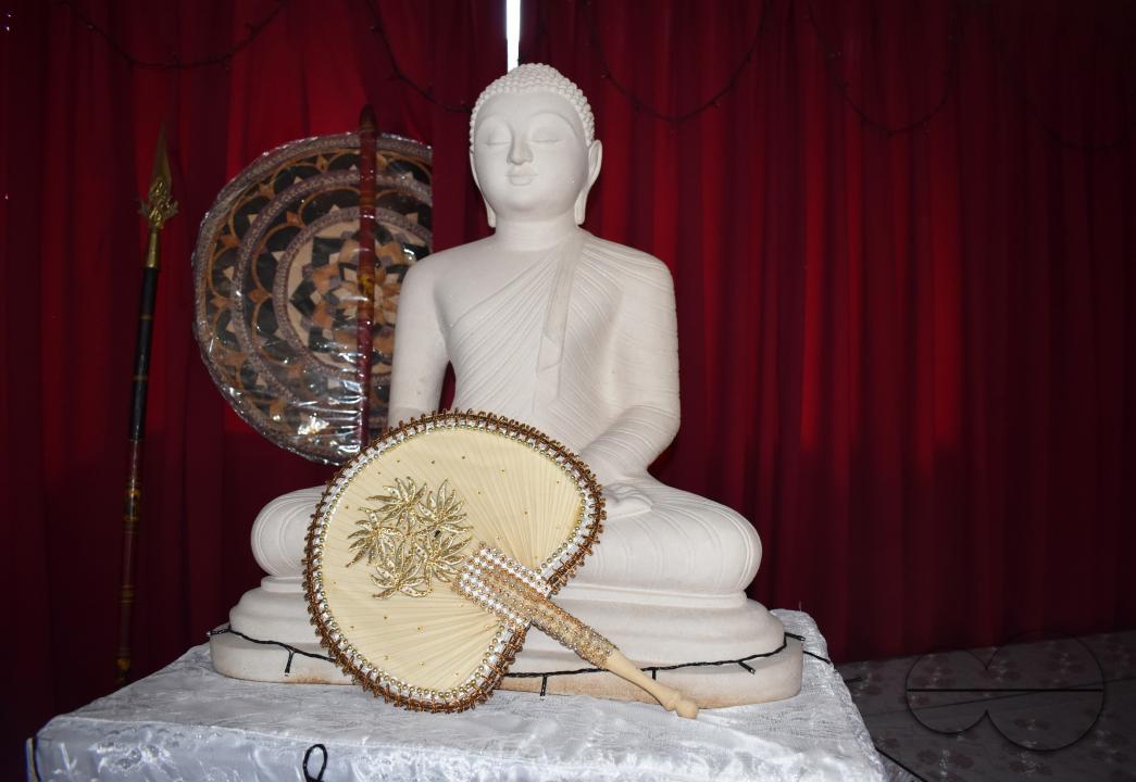 A statue of Lord Buddha at a temple in Colombo, Sri Lanka.