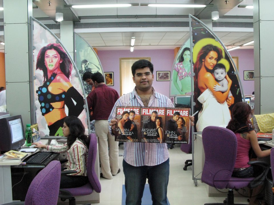 INDIA.Filmfare Magazine editor Jitesh Pillaai at his office in Mumbai.