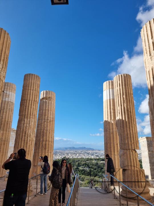 View of the Acropolis in Athens