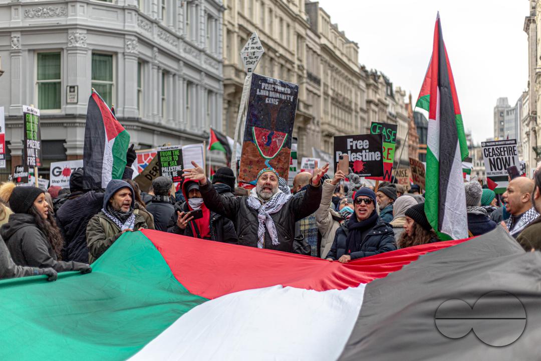 A global day of protests drew thousands of people including Children, who made their way through central London for a pro-Palestinian march, part of a global day of action against the longest and deadliest war between Israel and Palestinians in 75 years