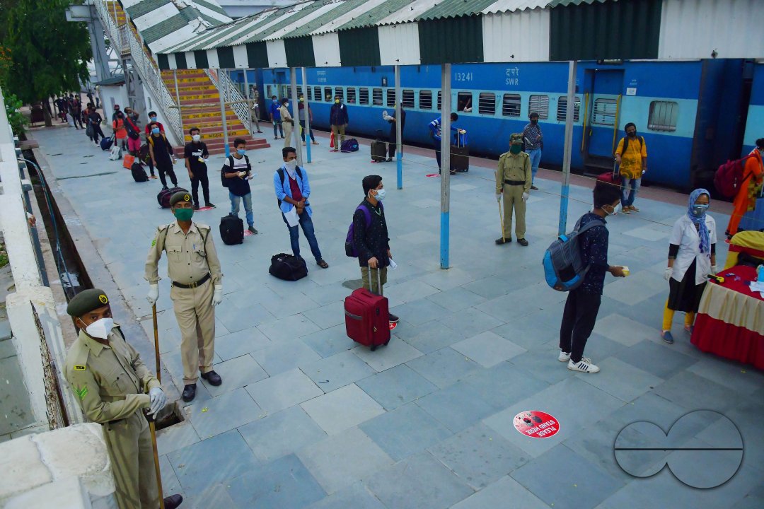 The first ever lockdown passengers train arrived in Agartala