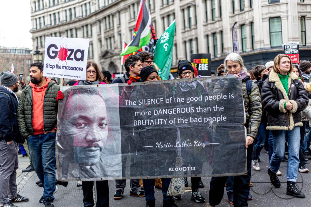 A global day of protests drew thousands of people including Children, who made their way through central London for a pro-Palestinian march, part of a global day of action against the longest and deadliest war between Israel and Palestinians in 75 years