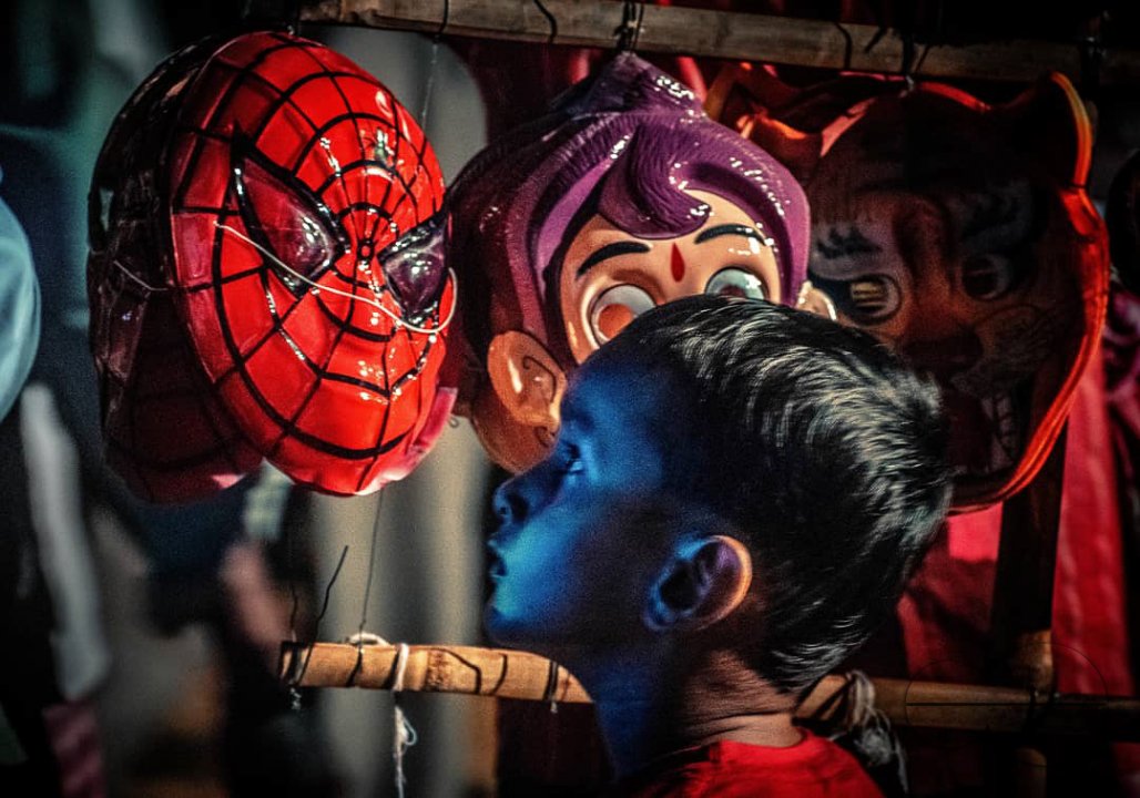 He Wished for the Mask to be his Skin, But he couldn't get past the blue