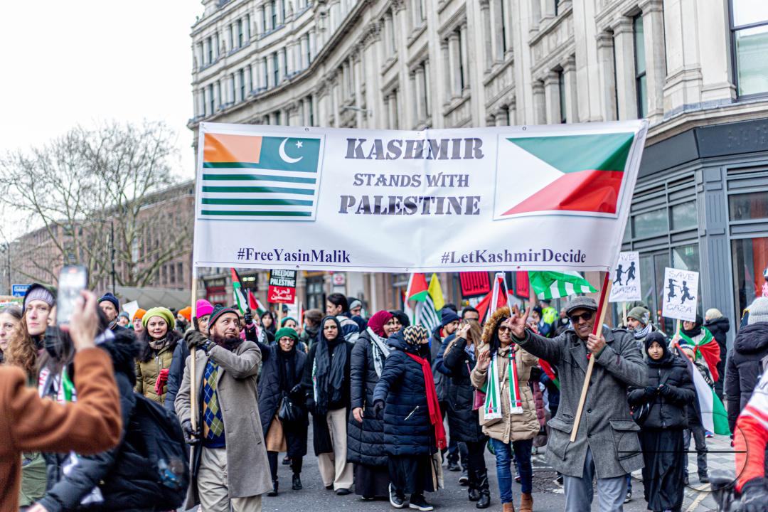 A global day of protests drew thousands of people including Children, who made their way through central London for a pro-Palestinian march, part of a global day of action against the longest and deadliest war between Israel and Palestinians in 75 years