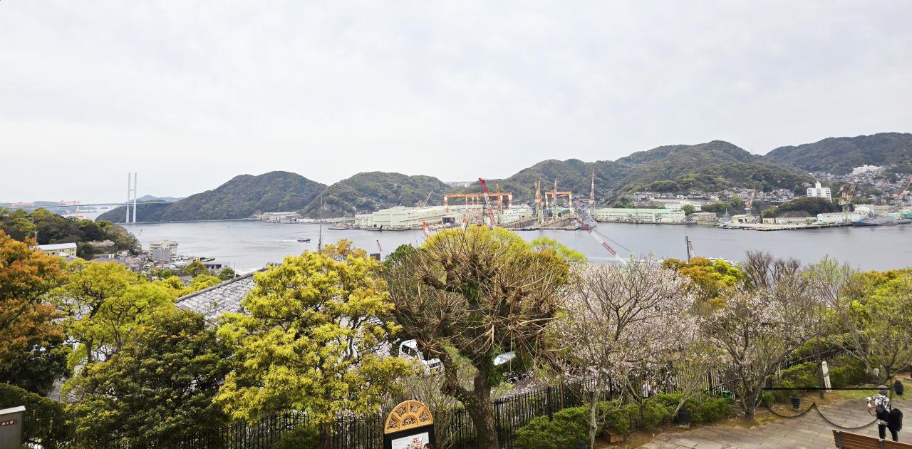 View from the exquisite garden, Glover Garden, at Minamiyamatemachi, Nagasaki
