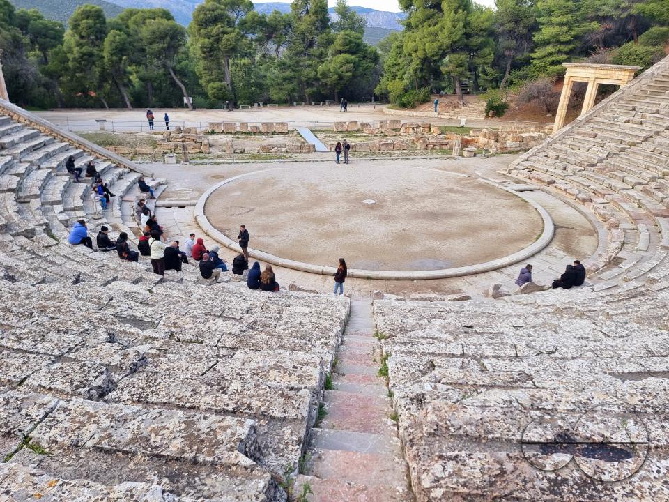 The Odeon of Herodes Atticus is a stone Roman theatre structure located on the southwest slope of the Acropolis of Athens