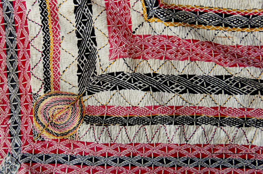 Nakshi kantha, a type of embroidered quilt, is a centuries-old Bengali art tradition of the Bengal region, notable in Bangladesh and Indian states of West Bengal, Tripura and part of Assam
