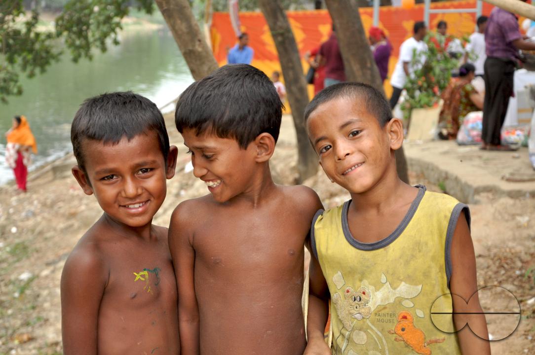 Portrait of  little boys during the New year celebrations