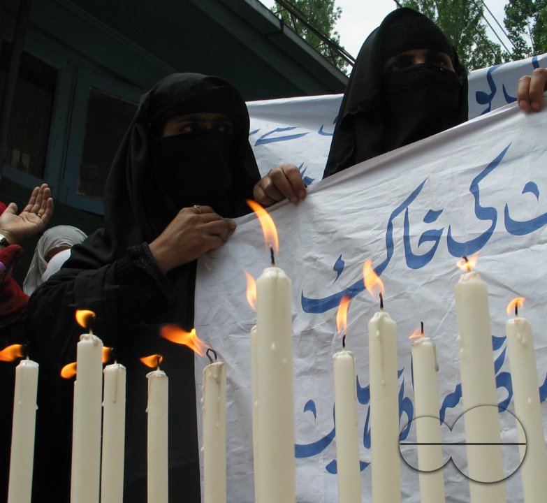 Muslim Khawateen Markaz during a protest