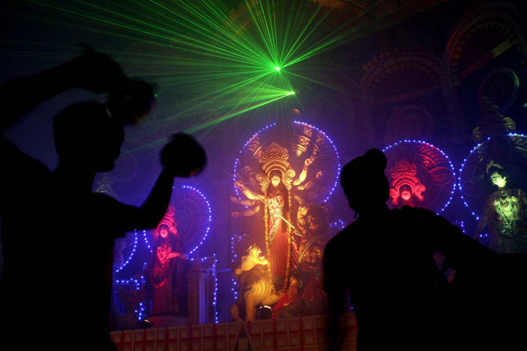 Dhol and dholok of Durga Puja
